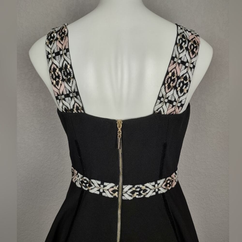 Bronx and Banco Ethnos Ruffle Black Sleeveless Dress Size 6 / Medium - Picture 10 of 16